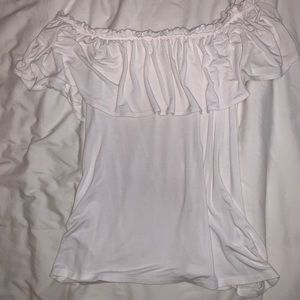 Off The Shoulder White Top